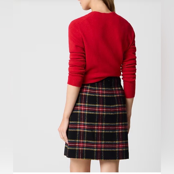 J CREW Plaid wool-blend A-line mini skirt - Picture 9 of 9
